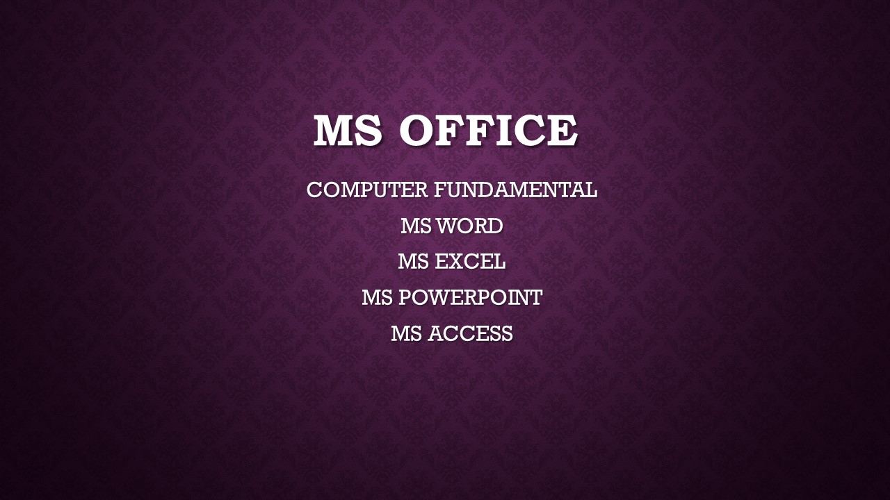 M.S.OFFICE